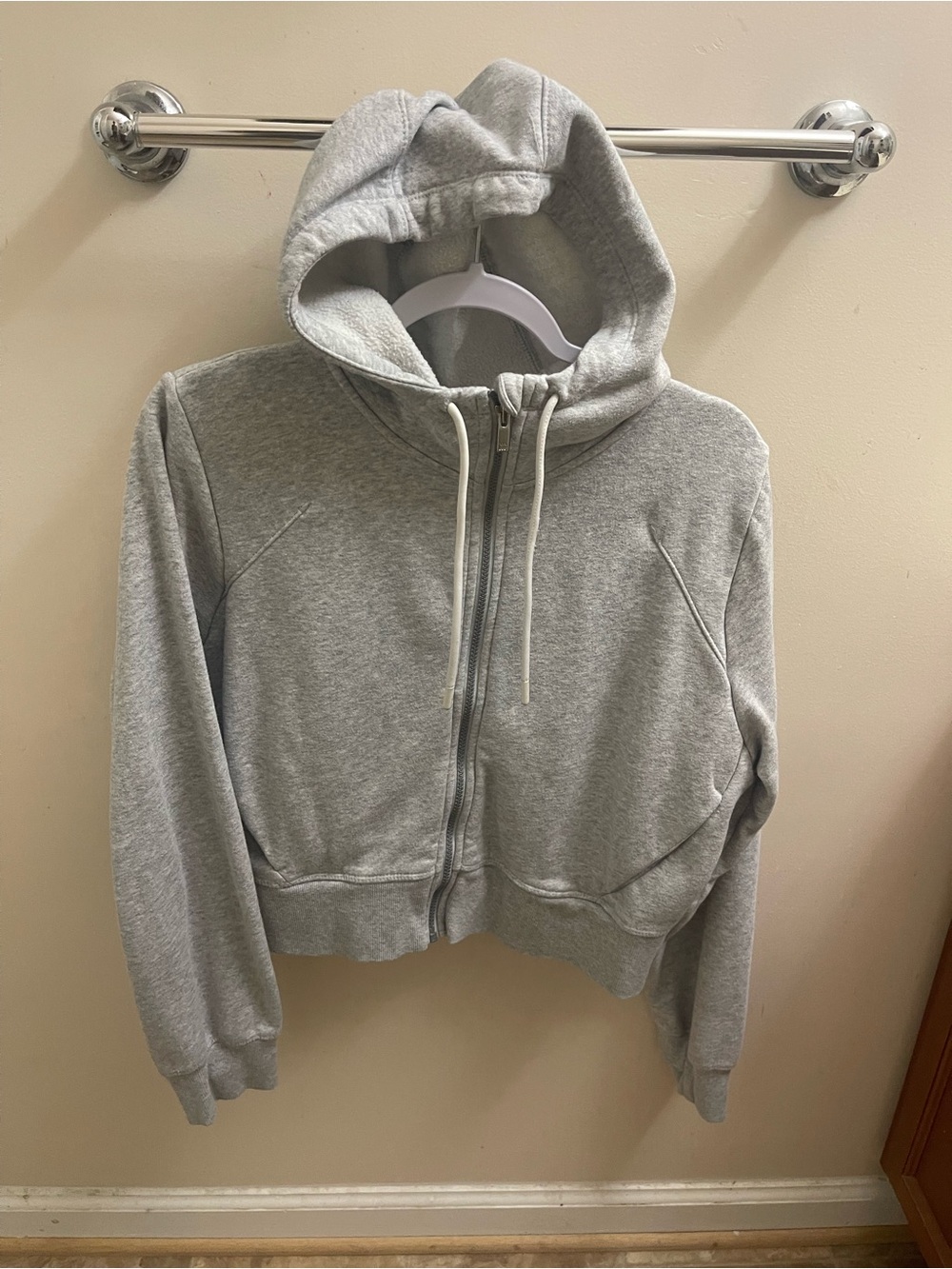 all in motion Light Gray Fleece Zip Hoodie